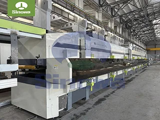 PU Sandwich Panel Manufacturing Line With Material Feeding Conveyor