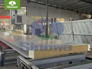 Rockwool Sandwich Panel Production Machine for Cladding System
