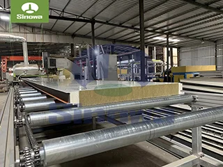 Rock Wool Sandwich Panel Production Line For Cold Storage Room