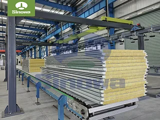 Polyurethane Rock Wool Sandwich Panel Machine