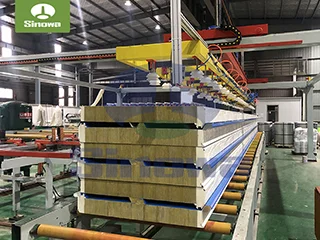 Rock Wool Sandwich Panel Production Line For Roof