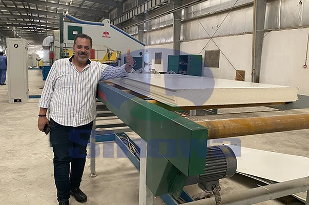 Video of Continuous PU Sandwich Panel Production Line For Saudi Customers